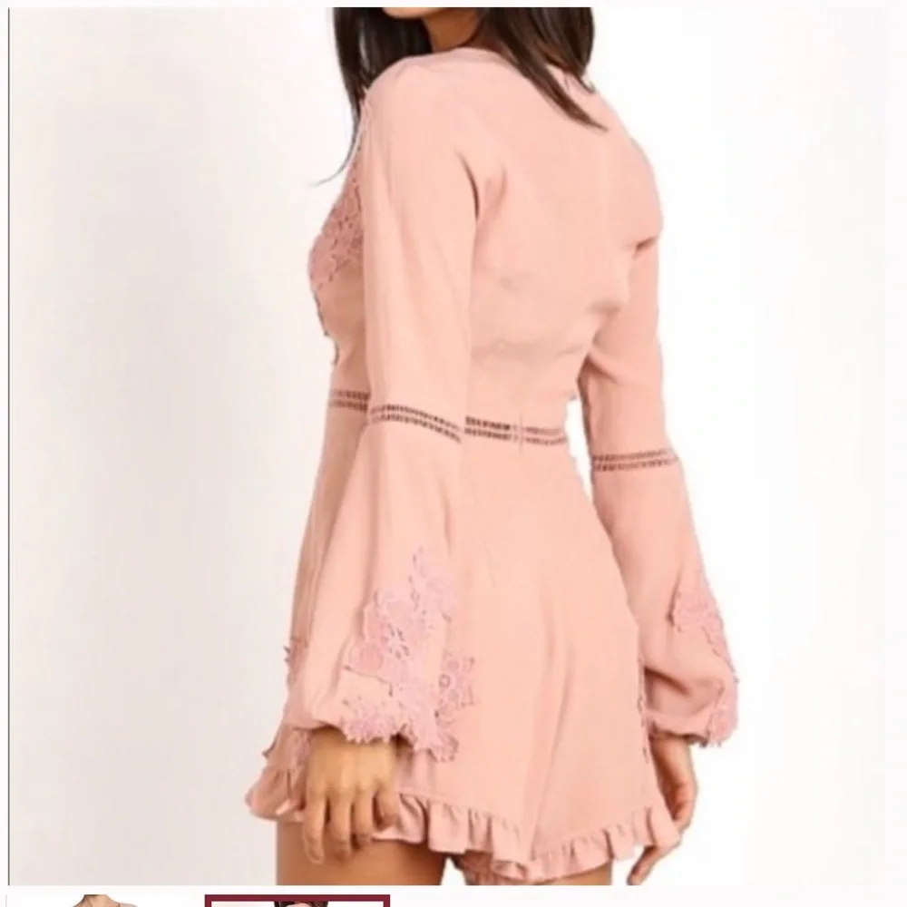 For Love And Lemons Pink Lace Romper - Picture 3 of 10